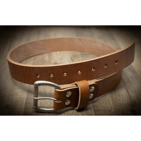 Cinturón de cuero para hombre - Oak Brown