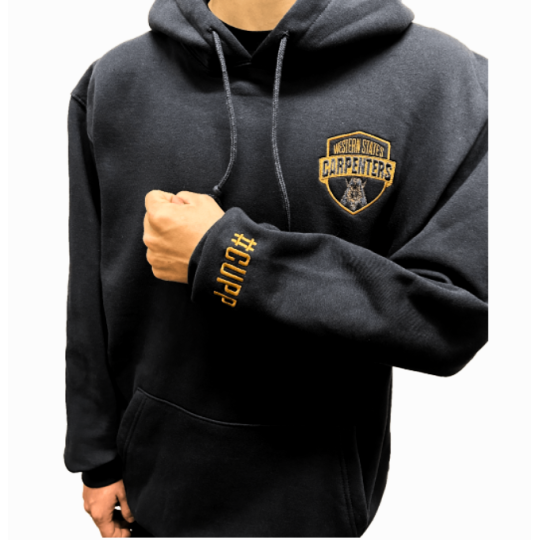 Sudadera con capucha (Negro y Dorado)